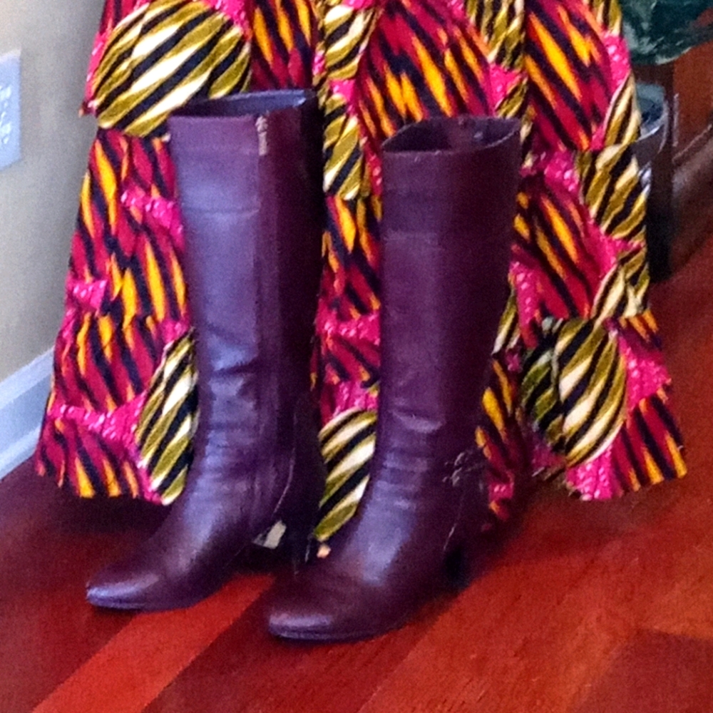 Bandolino (Wiser) Wide Calf Boots Burgandy sz. 9M